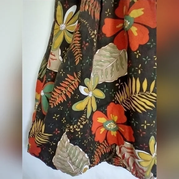 60"s 90's Vintage Retro Fairycore Cottagecore Grunge Floral Dress Size Small - Picture 4 of 8